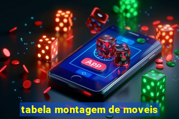 tabela montagem de moveis